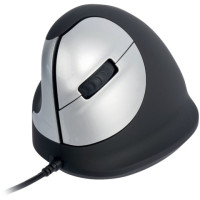 Mouse verticale per mancini R-Go con cavo