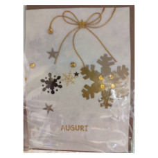 BIGLIETTI DI NATALE SAEMEC IN CARTA RISO CONFEZIONE 12 PEZZI 6 SOGGETTI SC21428