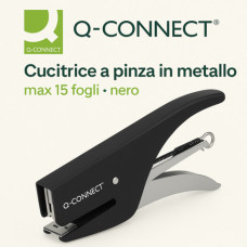 CUCITRICE A PINZA IN METALLO Q-CONNECT MAX 15 FOGLI - NERO KF14381 CUCITRICE A PINZA IN METALLO Q-CONNECT MAX 15 FOGLI - NERO KF14381