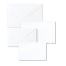BIGLIETTI CON BUSTA ELLEBI - SADOCH DALMAZIA ''FORMATO 4'' 7,5X11 CM BIANCO CONF. 100 PEZZI - 8304