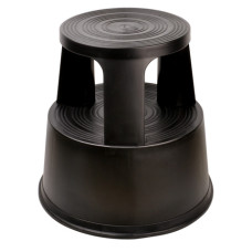 SGABELLO CON RUOTE RIENTRANTI IN POLIPROPILENE METHODO 29/44X41/42 CM NERO - M561001 SGABELLO CON RUOTE RIENTRANTI IN POLIPROPILENE METHODO 29/44X41/42 CM NERO - M561001