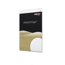 PORTASTAMPATI DA PARETE DEFLECTO A4 VERTICALE IN POLISTIRENE TRASPARENTE 47001