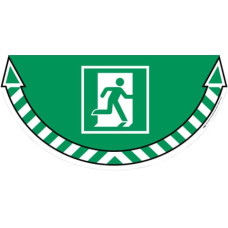 ADESIVI SEGNALATORI CEP USCITA DEMERGENZA PVC 700X350 MM SPESSORE 0,2 MM VERDE - 1701020031