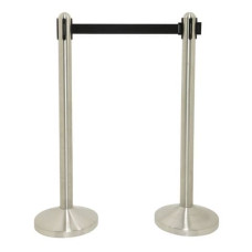 COLONNINA SEGNAPERCORSO SECURIT IN ACCIAIO - NASTRO RETRATTILE 2,1 M NERO - 101X51X51 CM - RS-RT-RVS-BL-SET COLONNINA SEGNAPERCORSO SECURIT IN ACCIAIO - NASTRO RETRATTILE 2,1 M NERO - 101X51X51 CM - RS-RT-RVS-BL-SET