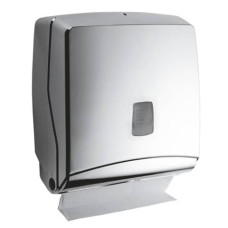 MINI DISTRIBUTORE DI CARTA ASCIUGAMANI HYLAB STERLING - CAPACITA 300 FAZZOLETTI - COLORE ARGENTO - STE-FO2/SS