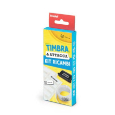 KIT REFILL TIMBRO COMPONIBILE TIMBRA & ATTACCA TRODAT NERO 180220