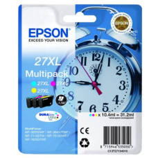 CARTUCCE INKJET SVEGLIA 27XL EPSON CIANO+MAGENTA+GIALLO CONF. 3 - C13T27154012