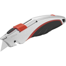 CUTTER SUPERSAFETY SX-1258 CON LAMA A RIENTRO AUTOMATICO E TAGLIAREGGE ARTIGLIO SILVER - 4335B
