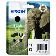 CARTUCCIA PER STAMPANTI INKJET ELEFANTE 24 EPSON NERO  C13T24214012