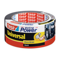 Nastro adesivo in tela Tesa extra power universal nero - 25 m x 50 mm - 56388-00001-07