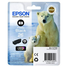 CARTUCCIA PER STAMPANTI INKJET ORSO POLARE 26 EPSON NERO FOTOGRAFICO C13T26114012