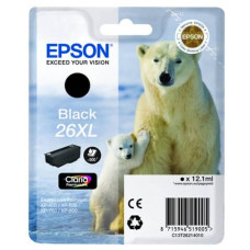 CARTUCCIA PER STAMPANTI INKJET ALTA CAPACITA INK PIGMENTATO ORSO POLARE 26XL EPSON NERO C13T26214012
