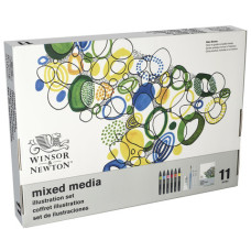 CONFEZIONE WINSOR&NEWTON MIXED MEDIA ILLUSTRATION SET - 11 PEZZI - SOGGETTI ASSORTITI - 0290180 CONFEZIONE WINSOR&NEWTON MIXED MEDIA ILLUSTRATION SET - 11 PEZZI - SOGGETTI ASSORTITI - 0290180
