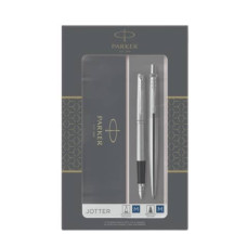 GIFT SET DUO PARKER - PENNA A SFERA A SCATTO JOTTER M STAINLESS STEEL CT + STILOGRAFICA M - 2093258
