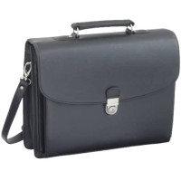 Valigetta ventiquattrore Alassio forte in ecopelle 40x15x32 cm nero 92011