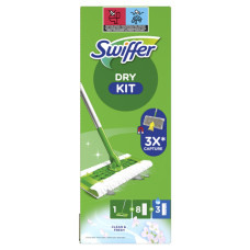 STARTER KIT CATTURAPOLVERE SWIFFER DRY VERDE - SCOPA + 8 PANNI DRY + 3 PANNI WET - CONF. 12 PZ - PG264 STARTER KIT CATTURAPOLVERE SWIFFER DRY VERDE - SCOPA + 8 PANNI DRY + 3 PANNI WET - CONF. 12 PZ - PG264