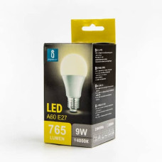LAMPADINA LED A60 E27 9W - 840 LUMEN AIGOSTAR LUCE NATURALE B10105MQI