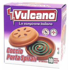 INSETTICIDA ZAMPIRONE PER ESTERNI VULCANO CONFEZIONE 10 SPIRALI + SUPPORTO IN COCCIO - 18206 INSETTICIDA ZAMPIRONE PER ESTERNI VULCANO CONFEZIONE 10 SPIRALI + SUPPORTO IN COCCIO - 18206