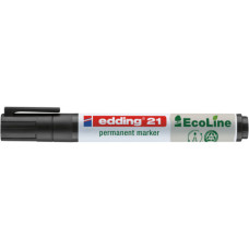 PENNARELLO INDELEBILE EDDING 21 ECOLINE PUNTA TONDA - TRATTO 1,5-3 MM NERO