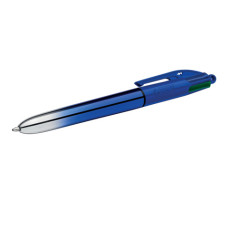 PENNA A SFERA BIC 4 COLOURS SMOOTH BLU - 1 MM, CONFEZIONE 12 PEZZI