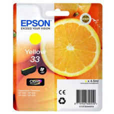 CARTUCCIA PER STAMPANTI INKJET ARANCE T33 EPSON GIALLO  C13T33444012