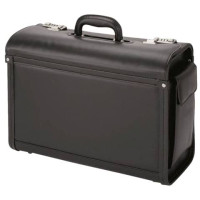 Borsa pilota Alassio genova in ecopelle nero 45,5x20x34 cm