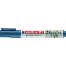 PENNARELLO INDELEBILE EDDING 21 ECOLINE PUNTA TONDA - TRATTO 1,5-3 MM BLU