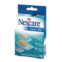 Cerotti nexcare™ aqua clear 360° assortiti in 3 misure impermeabili