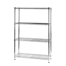 SCAFFALE A 4 RIPIANI SERENA GROUP ARCHIMEDE IN ACCIAIO GRIGIO 90X36X137 CM - ZN1436-4