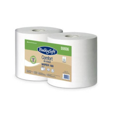 ROTOLO CARTA  MULTIUSO 2 VELI BULKYSOFT COMFORT WIPER 168 MT - BIANCO - CONF. 2 ROTOLI