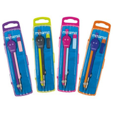 COMPASSO CON ASTA SNODABILE MITAMA MATERIALE RICICLATO CON ACCESSORI COLORI ASSORTITI - SET 2 PEZZI