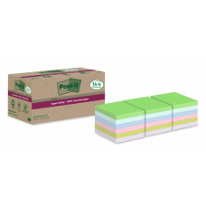 FOGLIETTI RIPOSIZIONABILI POST-IT®SUPER STICKY CARTA RICICLATA  ASSORTITI 76X76 MM  18 BLOCCHETTI DA 70 FF