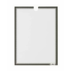 TASCA PORTA DOCUMENTI ADESIVA DURABLE FORMATO A4 GRIGIO ANTRACITE IN CONF. 5 PZ - 4006-58