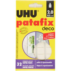 GOMMINI ADESIVI UHU PATAFIX DECO SUPERFORTE CONF. 32 PEZZI - D1590