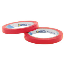 NASTRO ADESIVO DA IMBALLO SYROM FORMATO 12 MM X 66 M - MATERIALE PPL ROSSO CONF. DA 12 - 3158