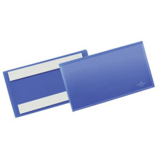 TASCHE PER IDENTIFICAZIONE DURABLE CON BANDE ADESIVE BLU FORMATO ESTERNO MM. 163X83X1,7 TASCHE PER IDENTIFICAZIONE DURABLE CON BANDE ADESIVE BLU FORMATO ESTERNO MM. 163X83X1,7
