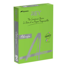 CARTA COLORATA A4 SYLVAMO REY ADAGIO 80 G/M² VERDE INTENSO - RISMA DA 500 FOGLI - ADAGI080X650