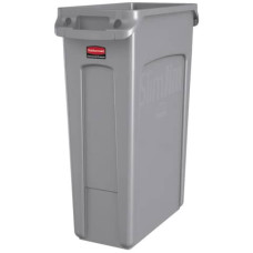 CONTENITORE RIFIUTI PER DIFFERENZIATA RUBBERMAID SLIM JIM CON CANALI DI VENTILAZIONE 87 L GRIGIO - FG354060GRAY