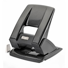 PERFORATORE A 2 FORI KANGARO AION 40 FOGLI - NERO, FORO 6MM 2047