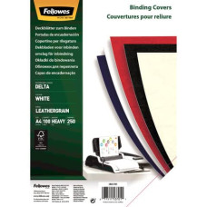 COPERTINE PER RILEGATURA FELLOWES DELTA GOFFRATE CARTONCINO BIANCO A4 250 G/M² CONF. 100 PEZZI - 5370104