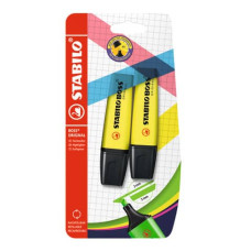 EVIDENZIATORE STABILO BOSS ORIGINAL 2-5 MM BLISTER 2 PZ GIALLO B-10422-10