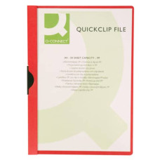 CARTELLINA CON CLIP  PVC 22X30,7 CM ROSSO KF00461