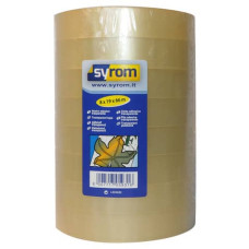 NASTRO ADESIVO NOISY SYROM FORMATO 19 MM X 66 M PPL TRASPARENTE TORRE DA 8 ROTOLI - 5931