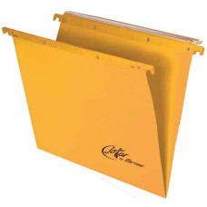 CARTELLE SOSPESE ORIZZONTALI PER CASSETTI LINEA JOKER 33 CM FONDO V - GIALLO CONF. 25 PEZZI 400/330 LINK - A5