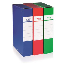 BREFIOCART CARTELLA PORTAPROGETTI A 3 BOTTONI 25X35 CM DORSO 10 BLU