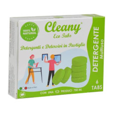 DETERGENTE MULTIUSO IGIENIZZANTE IN PASTIGLIE CLEANY ECO TABS PINO - CONF. 6 PZ - CLT100