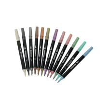 PENNARELLO DUAL BRUSH A DOPPIA PUNTA DONAU IN CONFEZIONE DA 12 COLORI ASSORTITI - 322293 PENNARELLO DUAL BRUSH A DOPPIA PUNTA DONAU IN CONFEZIONE DA 12 COLORI ASSORTITI - 322293