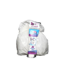 SACCHI ROLSAC QUALITY 40X50 CM SPESSORE 16 MY 15 L BIANCO ROTOLO DA 30 PEZZI - 10080