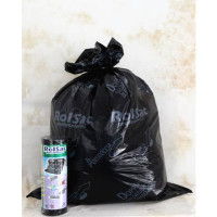 Sacchi rolsac quality 85x120cm spessore 55 my 156 l nero rotolo da 20 pezzi