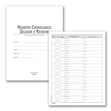 REGISTRO CRONOLOGICO DELEGHE/REVOCHE DATA UFFICIO 48 PAGG. 31X24,5 CM DU351118DR0